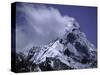Snow Plumes from the Top of Mount Amadablam, Nepal-Michael Brown-Stretched Canvas