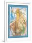 Snow Queen and Child-Alphonse Mucha-Framed Art Print