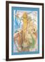 Snow Queen and Child-Alphonse Mucha-Framed Art Print