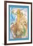 Snow Queen and Child-Alphonse Mucha-Framed Art Print