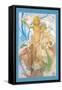 Snow Queen and Child-Alphonse Mucha-Framed Stretched Canvas