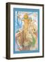 Snow Queen and Child-Alphonse Mucha-Framed Art Print