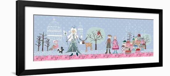 Snow Queen Full Composition-Effie Zafiropoulou-Framed Giclee Print