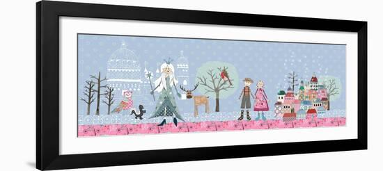 Snow Queen Full Composition-Effie Zafiropoulou-Framed Giclee Print