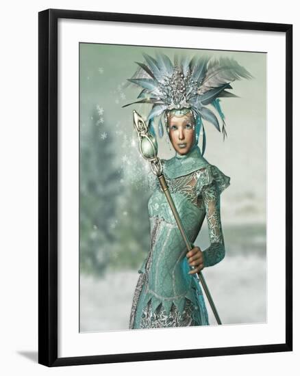 Snow Queen-Atelier Sommerland-Framed Art Print