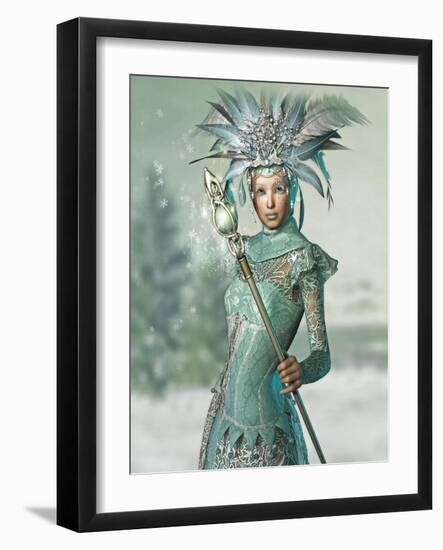 Snow Queen-Atelier Sommerland-Framed Art Print