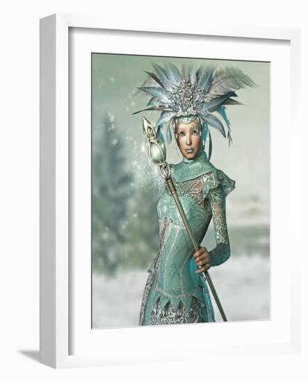 Snow Queen-Atelier Sommerland-Framed Art Print