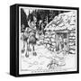 Snow Queen-Arthur Rackham-Framed Stretched Canvas