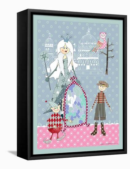 Snow Queen-Effie Zafiropoulou-Framed Stretched Canvas