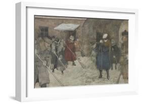 Snow Removal, Ca 1921-Alexander Ivanovich Vakhrameyev-Framed Giclee Print