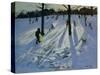 Snow, Rykneld Park, Derby, 2001-Andrew Macara-Stretched Canvas