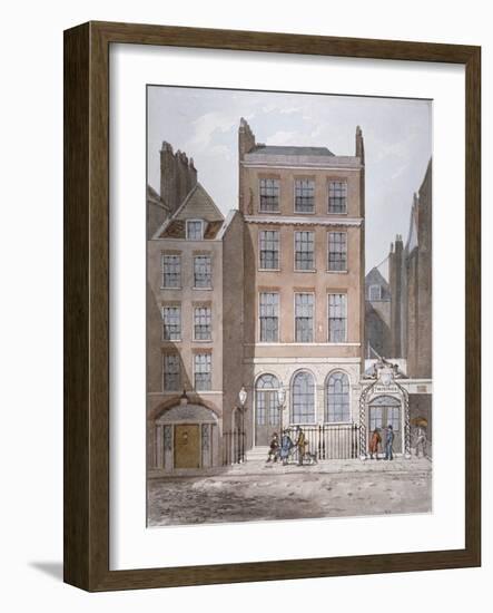 Snow's Banking House and Twining's Tea Merchants, Strand, Westminster, London, C1810-George Shepherd-Framed Giclee Print