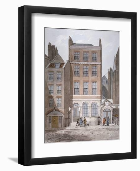 Snow's Banking House and Twining's Tea Merchants, Strand, Westminster, London, C1810-George Shepherd-Framed Premium Giclee Print