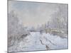 Snow Scene at Argenteuil, 1875-Claude Monet-Mounted Giclee Print