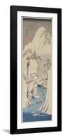 Snow Scene by the Fuji River, C. 1842-Utagawa Hiroshige-Framed Giclee Print