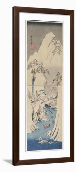 Snow Scene by the Fuji River, C. 1842-Utagawa Hiroshige-Framed Giclee Print