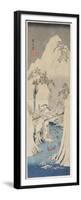Snow Scene by the Fuji River, C. 1842-Utagawa Hiroshige-Framed Premium Giclee Print