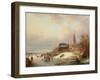 Snow Scene in Holland-Franz Xaver Winterhalter-Framed Giclee Print