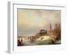 Snow Scene in Holland-Franz Xaver Winterhalter-Framed Giclee Print