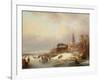 Snow Scene in Holland-Franz Xaver Winterhalter-Framed Giclee Print