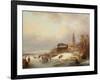 Snow Scene in Holland-Franz Xaver Winterhalter-Framed Giclee Print