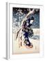 Snow Scene in the Garden of a Daimyo, Part of Triptych-Ando Hiroshige-Framed Giclee Print