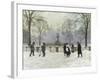Snow Scene in the Kongens Nytorv, Copenhagen-Paul Gustav Fischer-Framed Giclee Print