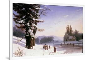 Snow Scene in the South of France, 1868-Josephine Bowes-Framed Giclee Print