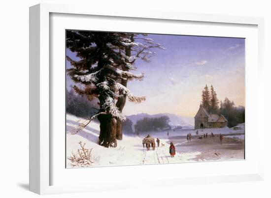 Snow Scene in the South of France, 1868-Josephine Bowes-Framed Giclee Print