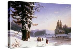 Snow Scene in the South of France, 1868-Josephine Bowes-Stretched Canvas
