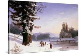 Snow Scene in the South of France, 1868-Josephine Bowes-Stretched Canvas