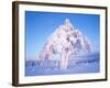 Snow scene in winter-Herbert Kehrer-Framed Photographic Print