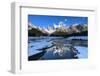 Snow scene of Mount Fitz Roy and Cerro Torre, Los Glaciares National Park, Patagonia, Argentina-Ed Rhodes-Framed Photographic Print