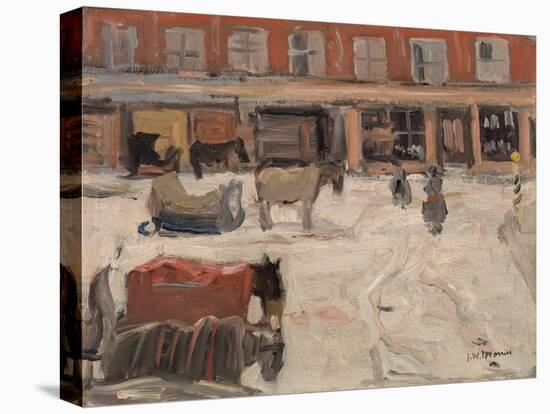 Snow Scene (Oil on Canvas)-James Wilson Morrice-Stretched Canvas