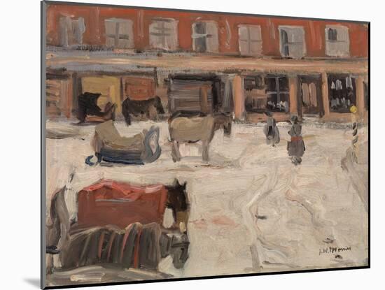 Snow Scene (Oil on Canvas)-James Wilson Morrice-Mounted Giclee Print