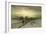 Snow Scene: Sunset, 19th Century-Ludwig Munthe-Framed Giclee Print