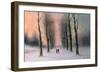 Snow Scene-Wanstead Park-Nils Hans Christiansen-Framed Giclee Print