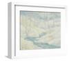 Snow Scene-John Henry Twachtman-Framed Art Print