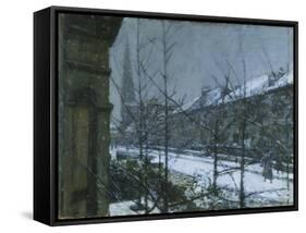 Snow Scene-Ruskin Spear-Framed Stretched Canvas