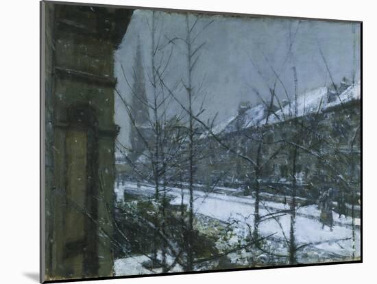 Snow Scene-Ruskin Spear-Mounted Giclee Print