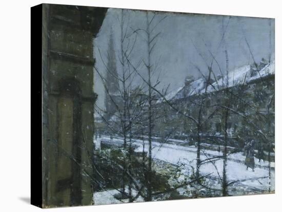 Snow Scene-Ruskin Spear-Stretched Canvas