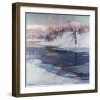 Snow Scene-Albert Julius Olsson-Framed Giclee Print