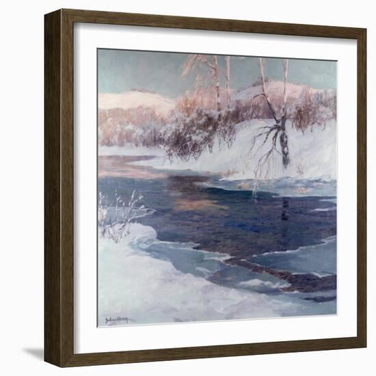 Snow Scene-Albert Julius Olsson-Framed Giclee Print