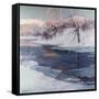 Snow Scene-Albert Julius Olsson-Framed Stretched Canvas