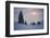 Snow Scenery, Conifers, the Sun, Cloudies, Dusk, Germany, Winter Scenery, Trees, Snow, Frost-Herbert Kehrer-Framed Photographic Print