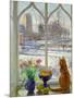 Snow Shadows and Cat-Timothy Easton-Mounted Giclee Print