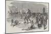 Snow-Shoe Hurdle-Race, at Montreal-null-Mounted Giclee Print