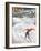 "Snow Skiier After the Falls," Saturday Evening Post Cover, January 25, 1947-Constantin Alajalov-Framed Giclee Print