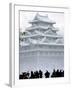 Snow Statue Depicting Japan's Nagoya Castle-null-Framed Photographic Print