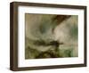 Snow storm. A steam boat off a harbours mouth-Joseph Mallord William Turner-Framed Giclee Print